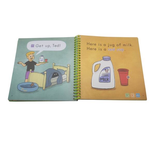 LeapFrog Leap Start Learn to Read Book 2 Get Up Ted Education Short E & U Sound - Picture 4 of 4